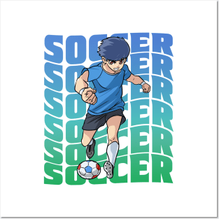 Soccer Player Boys Girls Youth Futbol Lover Gift Posters and Art